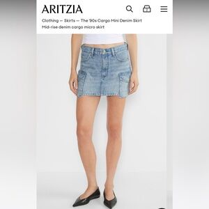 Aritzia cargo skirt